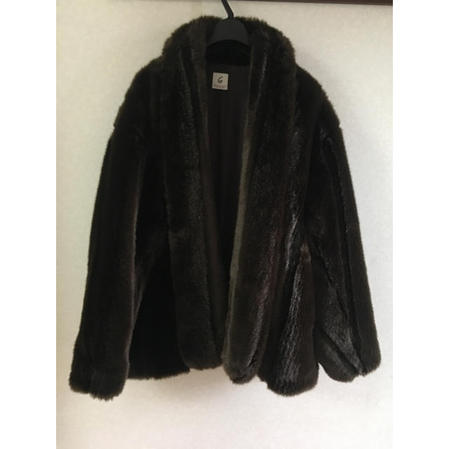 6 roku FAKE MINK FUR COAT ロク ファーコート36