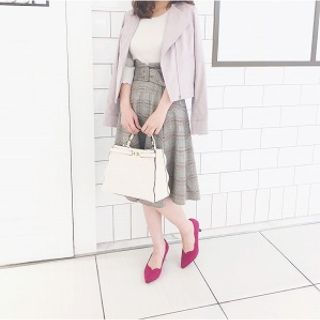 プロポーションボディドレッシング(PROPORTION BODY DRESSING)の♡チェックフレアスカート♡(ひざ丈スカート)