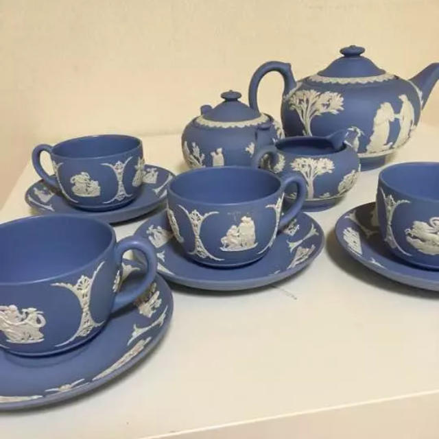経典 WEDGWOOD woodウェッジウッドアンティークカップソーサーフル