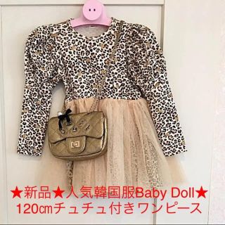 韓国購入❤️新品❤️人気韓国服Baby Doll★120㎝チュチュ付きワンピース(ワンピース)