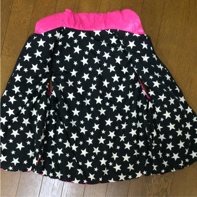 DOUBLE.B(ダブルビー)のダブルBリバーシブルベスト140サイズ☆ キッズ/ベビー/マタニティのキッズ服女の子用(90cm~)(ジャケット/上着)の商品写真