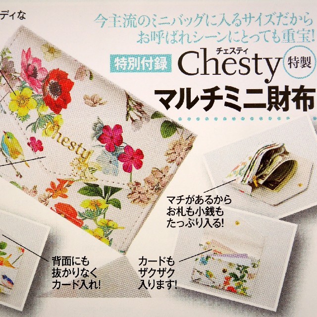 Chesty(チェスティ)のChesty マルチミニ財布 美人百科 付録 レディースのファッション小物(財布)の商品写真