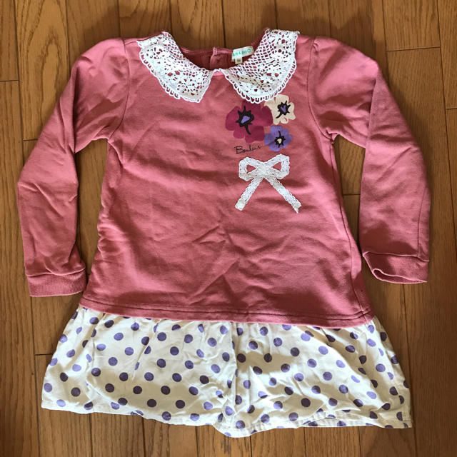 3can4on(サンカンシオン)の3can4on ワンピース 120センチ キッズ/ベビー/マタニティのキッズ服女の子用(90cm~)(ワンピース)の商品写真