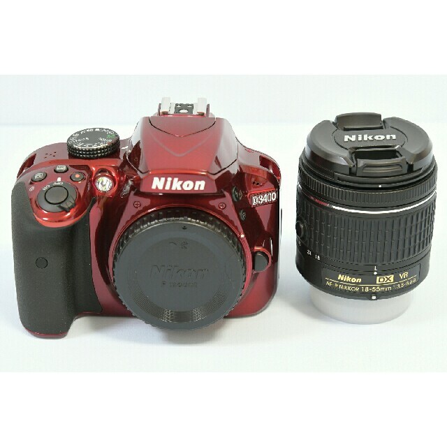 新品 Nikon D3400 レンズキット レッド