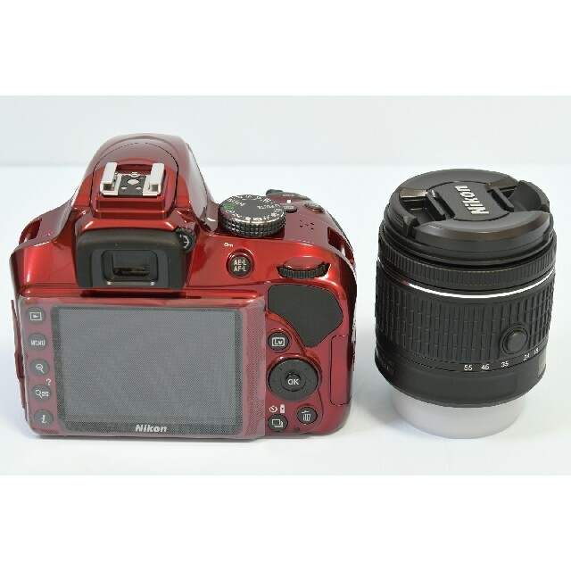 新品 Nikon D3400 レンズキット レッド