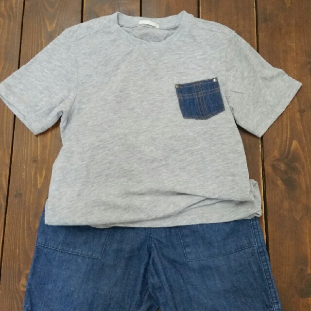 UNIQLO(ユニクロ)のキッズ上下セット　　size130  トップス　GU 　パンツ　UNIQLO キッズ/ベビー/マタニティのキッズ服男の子用(90cm~)(パンツ/スパッツ)の商品写真