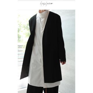 yohji yamamoto pour homme ノーカラーロングジャケット