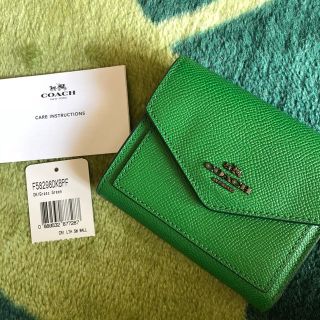 コーチ(COACH)の値下げ 新品未使用 coach コーチ 財布 ケリーグリーン(財布)