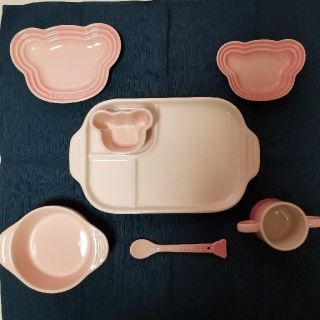 ルクルーゼ(LE CREUSET)のル・クルーゼ　ベビー食器　7点セット(離乳食器セット)