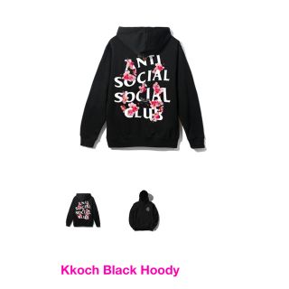 アンチ(ANTI)のAssc kkoch black hoody (パーカー)