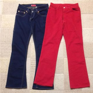 リーバイス(Levi's)のEdwin美品levisデニム2点セット激安レディース 超お買い得(デニム/ジーンズ)