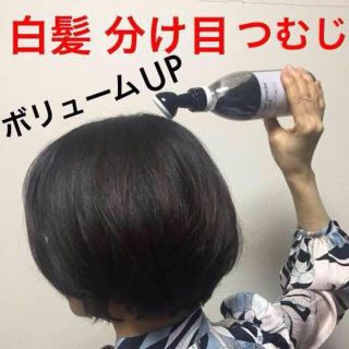 白髪生え際 分け目かくし つむじ 頭頂部ボリュームアップヘアーファンデーション(ヘアケア)