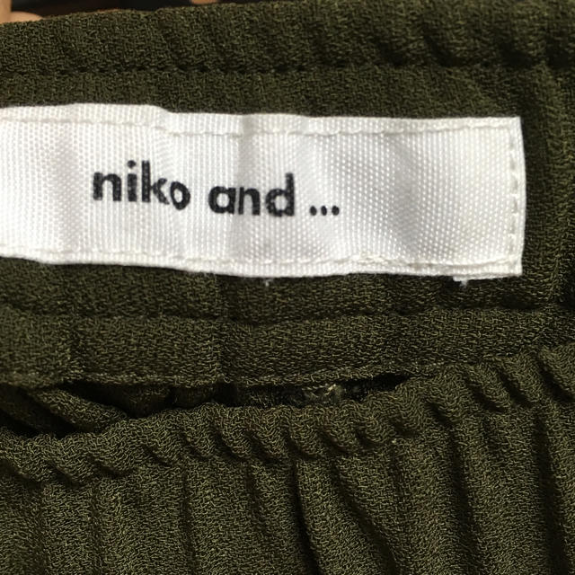 niko and...(ニコアンド)のniko and... ロングガウチョ スカーチョ モスグリーン レディースのスカート(ロングスカート)の商品写真