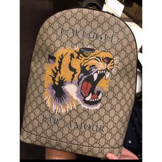 グッチ(Gucci)の最アル様専用！グッチ アニマル柄 タイガー リュックサック (バッグパック/リュック)