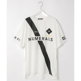 ニコアンド(niko and...)の[NUMERALS]スーベニアロゴ半袖Tシャツ Mサイズ(Tシャツ/カットソー(半袖/袖なし))