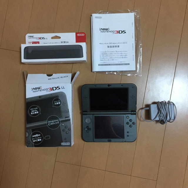 new NINTENDO 3DS LＬ 専用充電台 充電アダプターセットエンタメ/ホビー