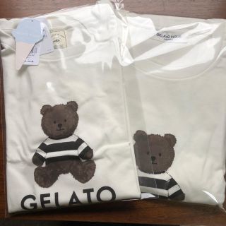 ジェラートピケ(gelato pique)のテディベアＴシャツ ペアセット(Tシャツ/カットソー(半袖/袖なし))