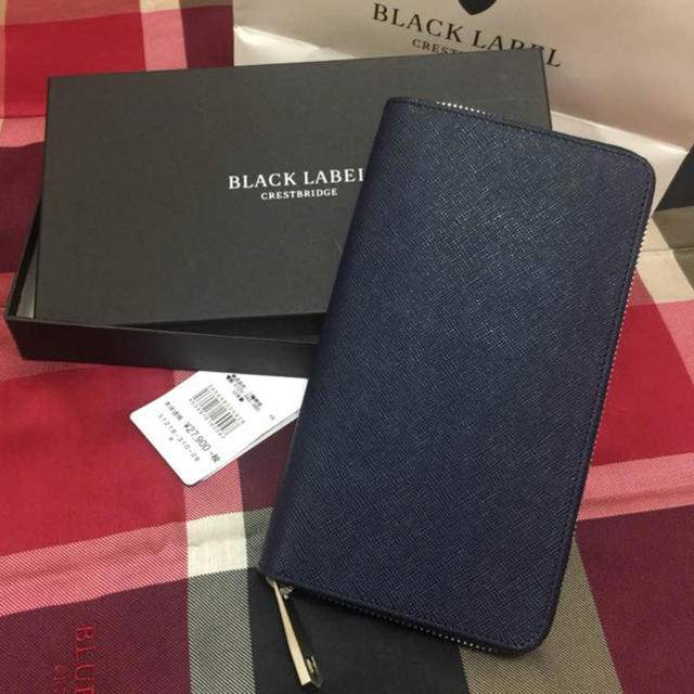 BLACK LABEL CRESTBRIDGE(ブラックレーベルクレストブリッジ)のBLACK LABEL ラウンドジップ ロングウォレット メンズのファッション小物(長財布)の商品写真