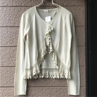 ケティ(ketty)の新品♡KETTY♡ウール混レースフリルカーディガン(カーディガン)