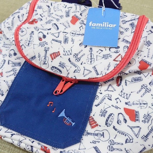 familiar(ファミリア)の☆お値下げしました☆familiar リュック 新品 タグつき キッズ/ベビー/マタニティのこども用バッグ(リュックサック)の商品写真