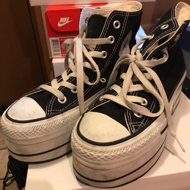 CONVERSE(コンバース)の厚底 コンバーススニーカー 今日だけ値引き レディースの靴/シューズ(スニーカー)の商品写真