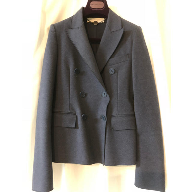 Stella McCartney(ステラマッカートニー)の中古美品 ステラマッカートニー  ジャケット ネイビー  38 レディースのジャケット/アウター(テーラードジャケット)の商品写真