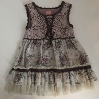 アクシーズファム(axes femme)の120 axes kids ワンピース 紫 花柄(ワンピース)