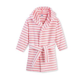 プチバトー(PETIT BATEAU)の新品未使用☆4ans  プチバトー フード付きパイルガウン(マリニエール)(その他)