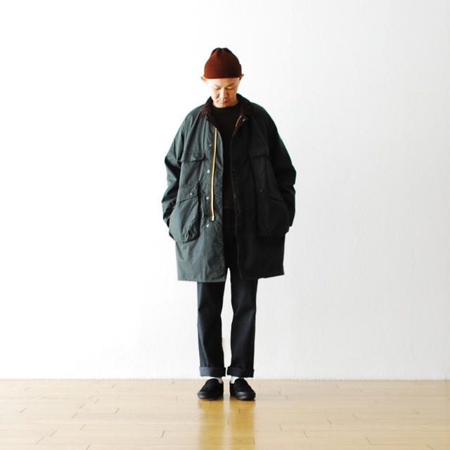 美品】kaptain sunshine×barbour 19AW ブラック38-