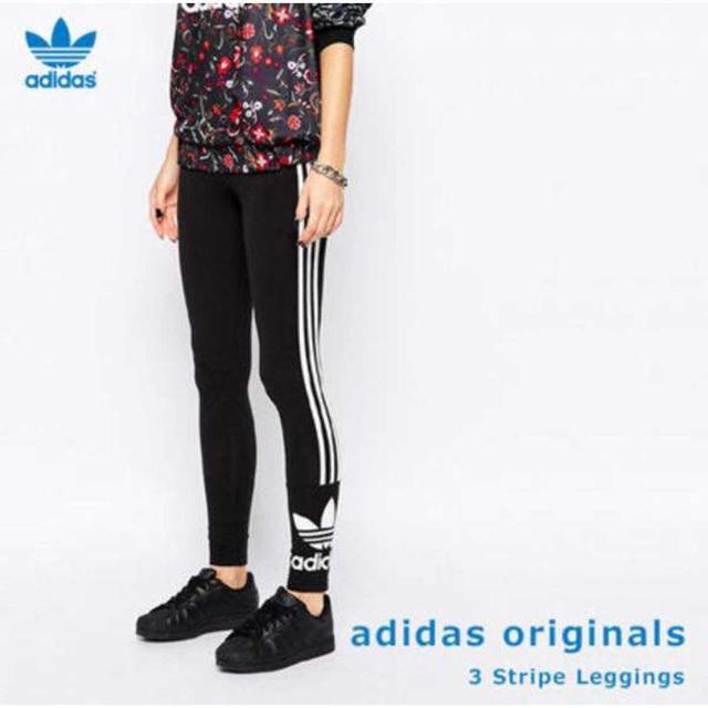 adidas(アディダス)のadidas originals スキニー ラインレギンス レギンス S ロゴ レディースのレッグウェア(レギンス/スパッツ)の商品写真