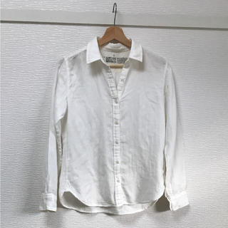 ムジルシリョウヒン(MUJI (無印良品))のMUJI 綿100% 白シャツ 長袖(シャツ/ブラウス(長袖/七分))