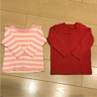 ユニクロ(UNIQLO)のロンT 2枚セット 80(Ｔシャツ)