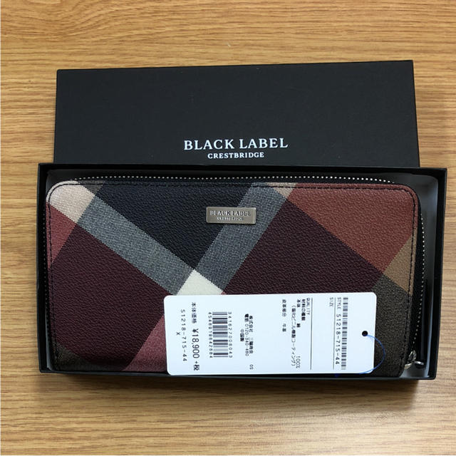 BLACK LABEL CRESTBRIDGE(ブラックレーベルクレストブリッジ)の新品 ブラックレーベル クレストブリッジ ラウンドファスナー メンズのファッション小物(長財布)の商品写真