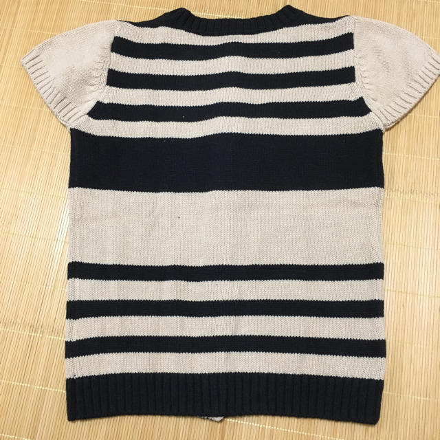 ベルメゾン(ベルメゾン)のニット 半袖 120 ベルメゾン タグ付き キッズ/ベビー/マタニティのキッズ服女の子用(90cm~)(Tシャツ/カットソー)の商品写真