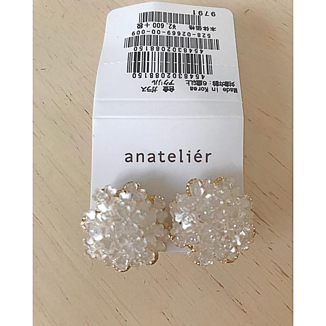 anatelier(アナトリエ)のanatelier クリアフラワーピアス☆新品 レディースのアクセサリー(ピアス)の商品写真