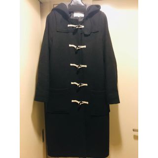 新品 The virgnia ロングダッフルコート 黒ジャケット/アウター