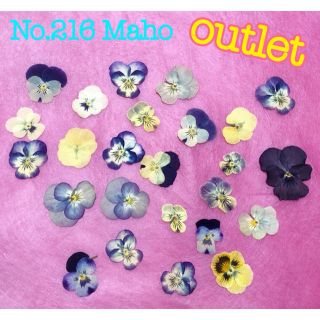 ♡outlet♡ビオラ♡押し花素材♡(各種パーツ)
