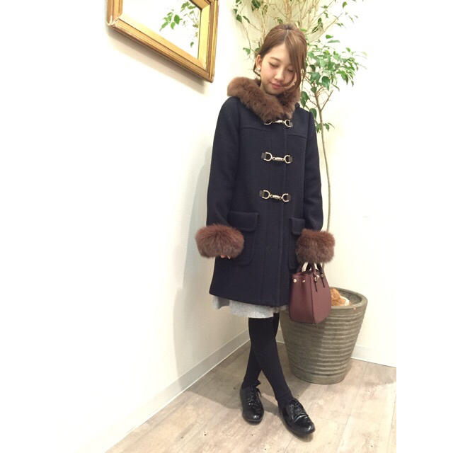 JUSGLITTY - ジャスグリッティー❤️ビットダッフルコート❤️ネイビー