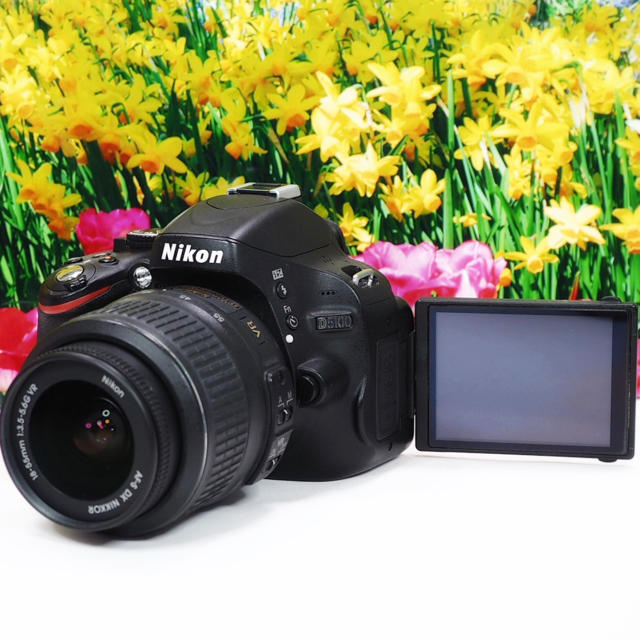 Nikon(ニコン)の❤️超人気自撮りOK!!❤️Nikon ニコン D5100 レンズキット スマホ/家電/カメラのカメラ(デジタル一眼)の商品写真