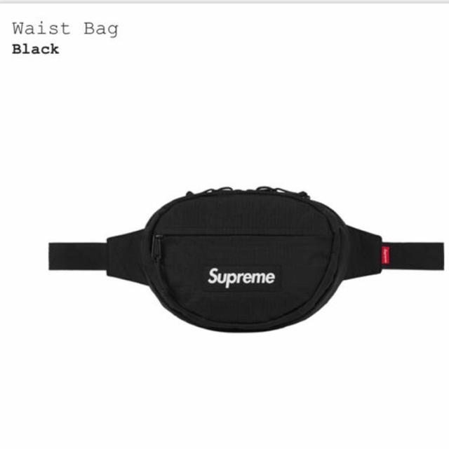 黒 supreme 18FW Waist Bag