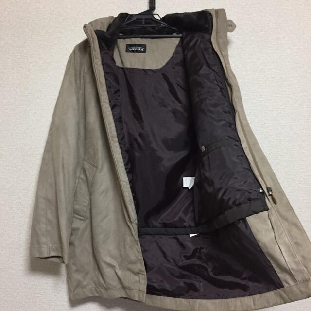 ロングコート ベロア生地 3way メンズ メンズのジャケット/アウター(ステンカラーコート)の商品写真