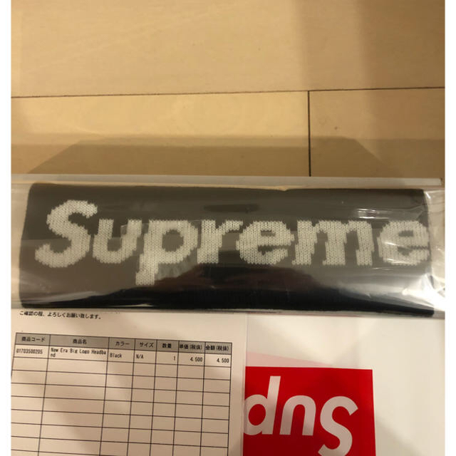 帽子Supreme New Era Big Logo Headband black