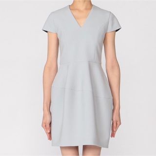 バーニーズニューヨーク(BARNEYS NEW YORK)のroseさま専用 YOKO CHAN サックス ハーフスリーブVネックミニドレス(ミニワンピース)