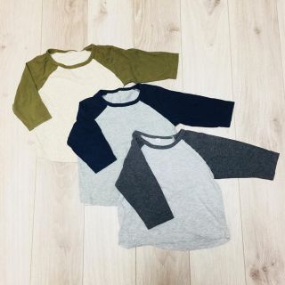 ムジルシリョウヒン(MUJI (無印良品))のMUJI kids ラグラン7分袖Tシャツ 100(その他)