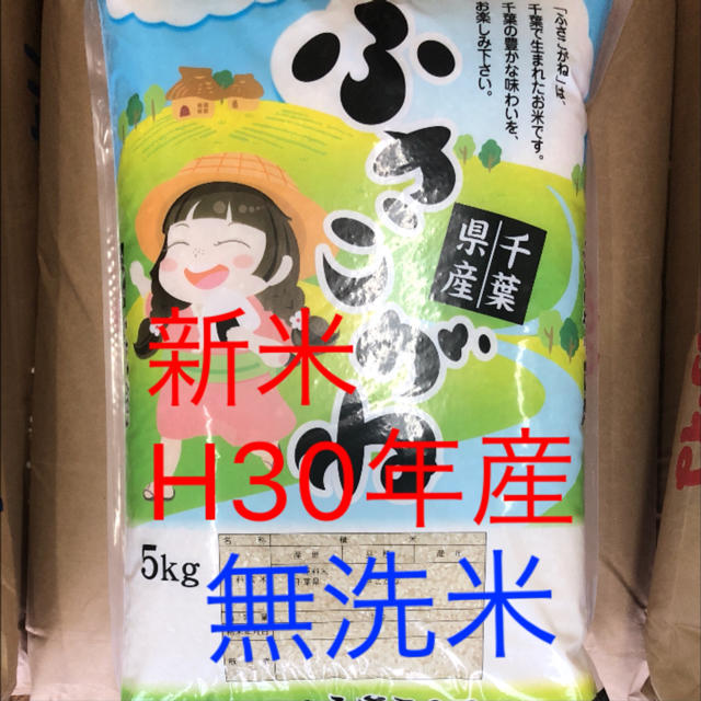 新米 ふさこがね無洗米5kg 食品/飲料/酒の食品(米/穀物)の商品写真