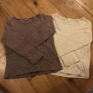 ムジルシリョウヒン(MUJI (無印良品))の2枚セット無印MJの長袖カットソー110(Tシャツ/カットソー)