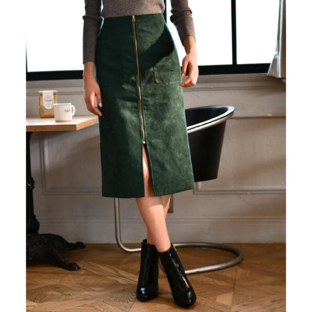 Andemiu(アンデミュウ)のAndemiu❁︎ネット完売品❁︎新品 スエードタイトスカート レディースのスカート(ロングスカート)の商品写真