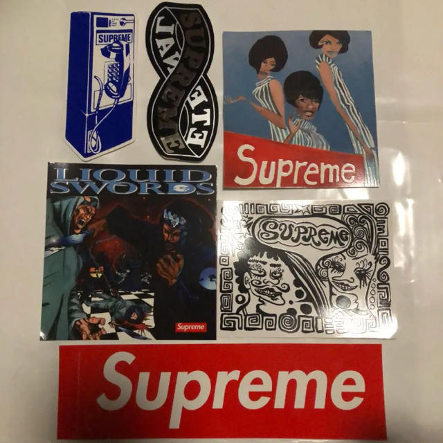 Supreme(シュプリーム)のSupreme sticker 2018AWステッカー 6種 自動車/バイクのバイク(ステッカー)の商品写真