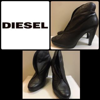 ディーゼル(DIESEL)のディーゼル♡ブラックレザー  ブーティ♡(ブーティ)