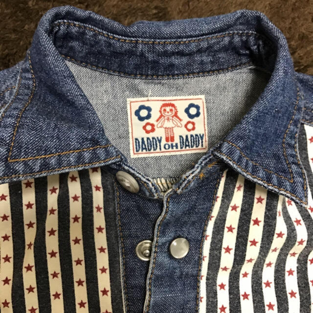 daddy oh daddy(ダディオーダディー)の 90？ DADDY OH DADDY デニムシャツワンピ キッズ/ベビー/マタニティのキッズ服女の子用(90cm~)(ワンピース)の商品写真